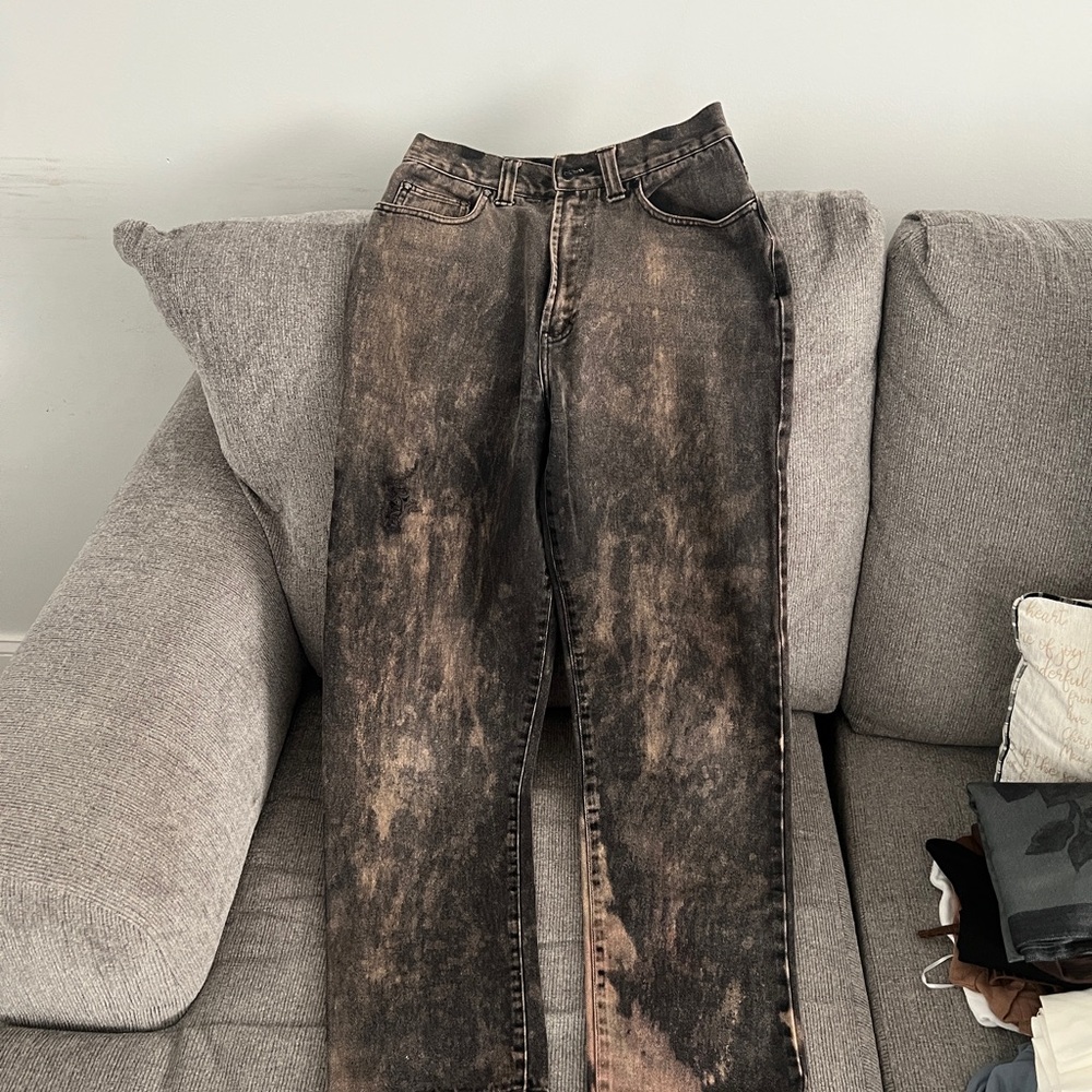 Versace Black and Brown Jeans